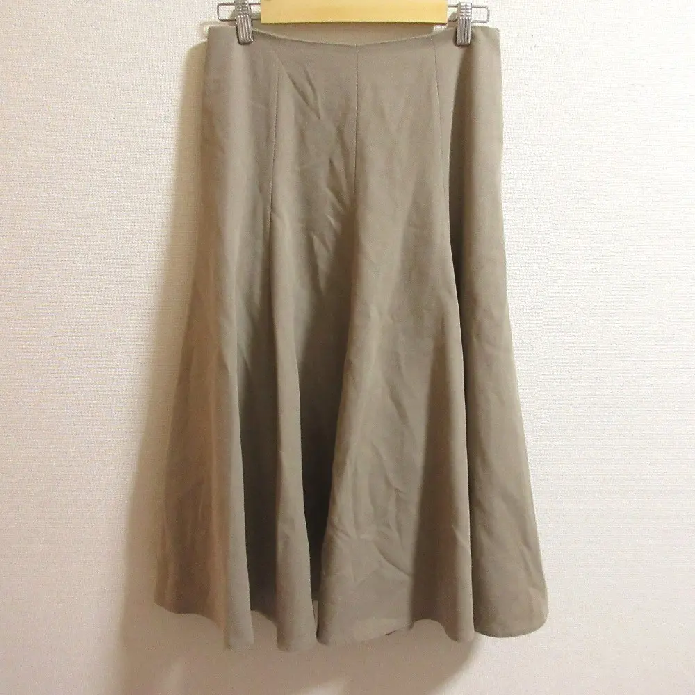 23AW Deuxieme Classe ドゥーズィエムクラス Engaging SK フレア ロングスカート サイズ38 ベージュ