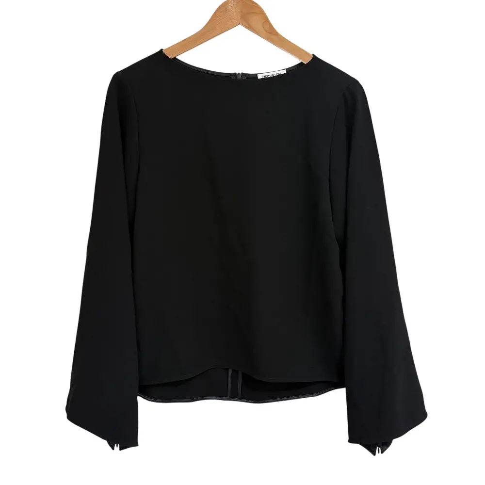 24SS Deuxieme Classe ドゥーズィエムクラス EVERYDAY I LIKE. Sofia ジップスリーブ ブラウス ブラック