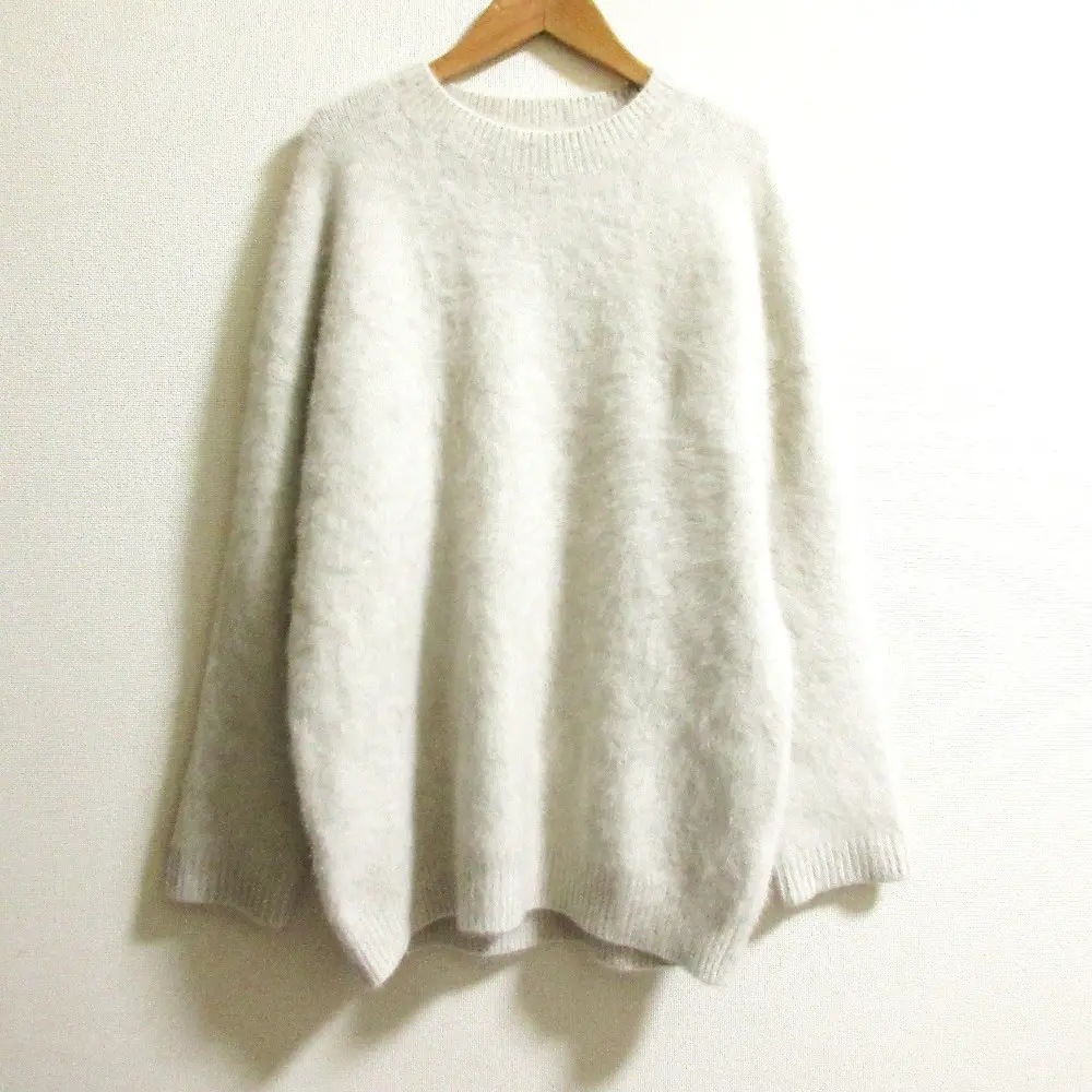 21AW Deuxieme Classe ドゥーズィエムクラス フォックスウール オーバーサイズ ニットセーター オフホワイト