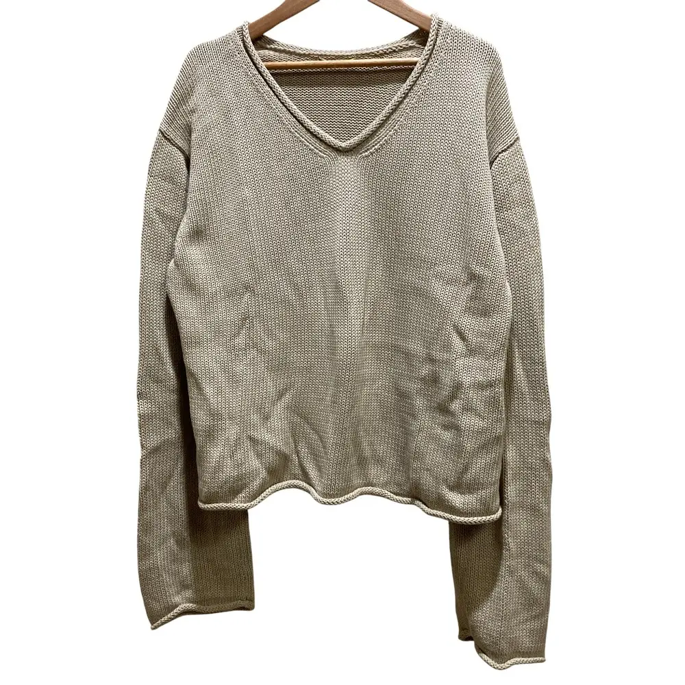 24SS L'Appartement アパルトモン ドゥーズィエムクラス Cotton 3G Vneck Knit Vネック ニット 24080560211010 ベージュ