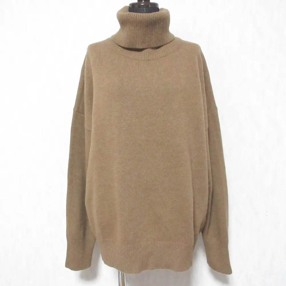 24AW Deuxieme Classe ドゥーズィエムクラス ミドルゲージタートル ニット セーター 24080500712030 ブラウン