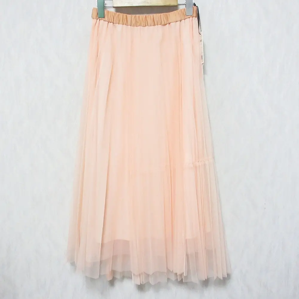 24SS Diagram ダイアグラム グレースコンチネンタル ロング丈 ティアードラップチュールスカート 0324121148 36 ピンク