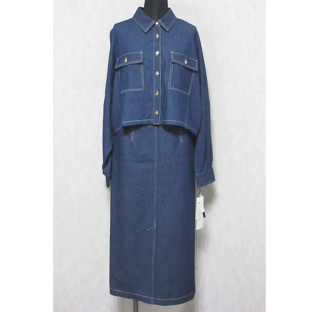 24SS Diagram ダイアグラム グレースコンチネンタル ドルマンシャツ セットデニムワンピース 0324131165 36 インディゴ
