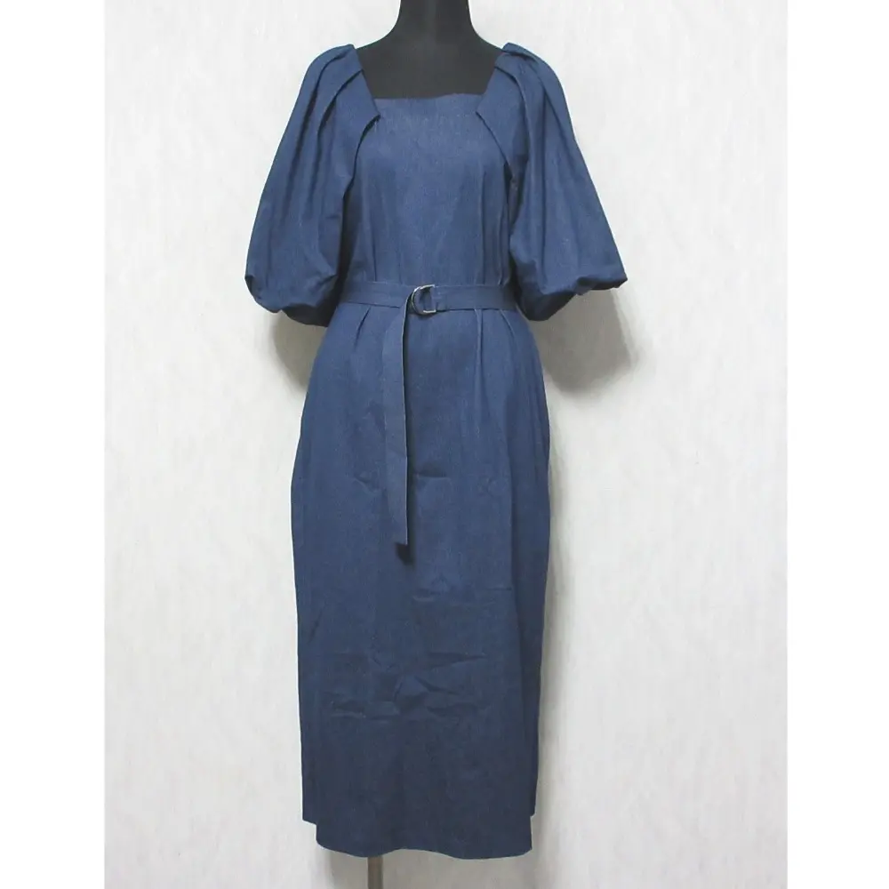 22SS Diagram ダイアグラム グレースコンチネンタル パフスリーブジャージワンピース 0322232105 36 ネイビー