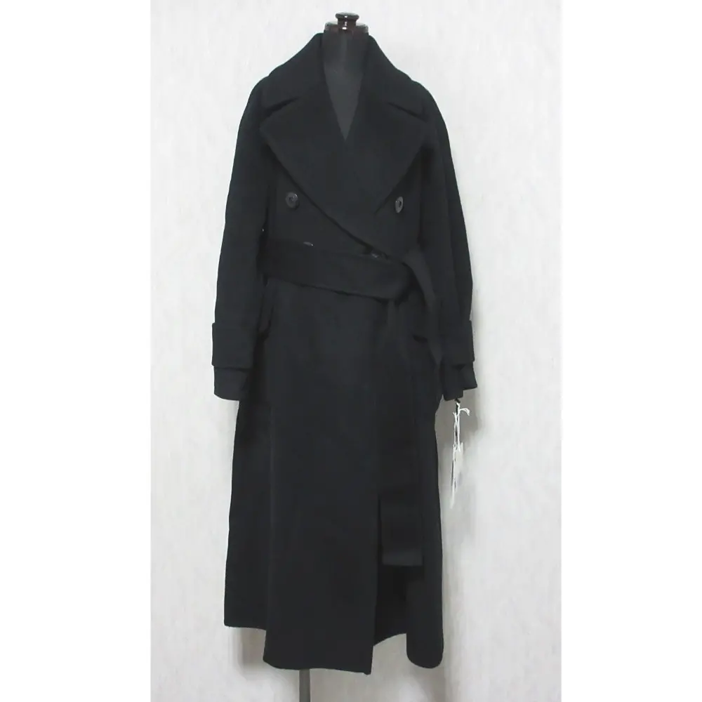 23AW Diagram ダイアグラム グレースコンチネンタル カシミヤブレンド リバートレンチコート 0323461027 36 ブラックの買取実績【2024年10月買取】
