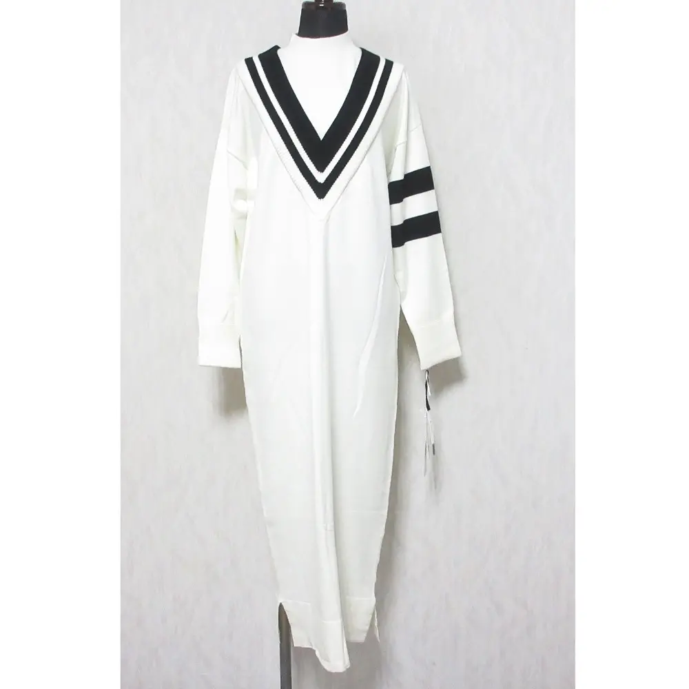 23AW Diagram ダイアグラム グレースコンチネンタル バイカラーVネックニットワンピース 0323433158 36 ホワイト