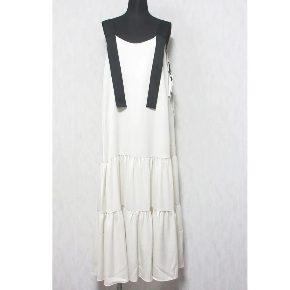 24SS Diagram ダイアグラム グレースコンチネンタル ティアードロングワンピース ノースリーブ ドレス 0324231147 36 キナリ