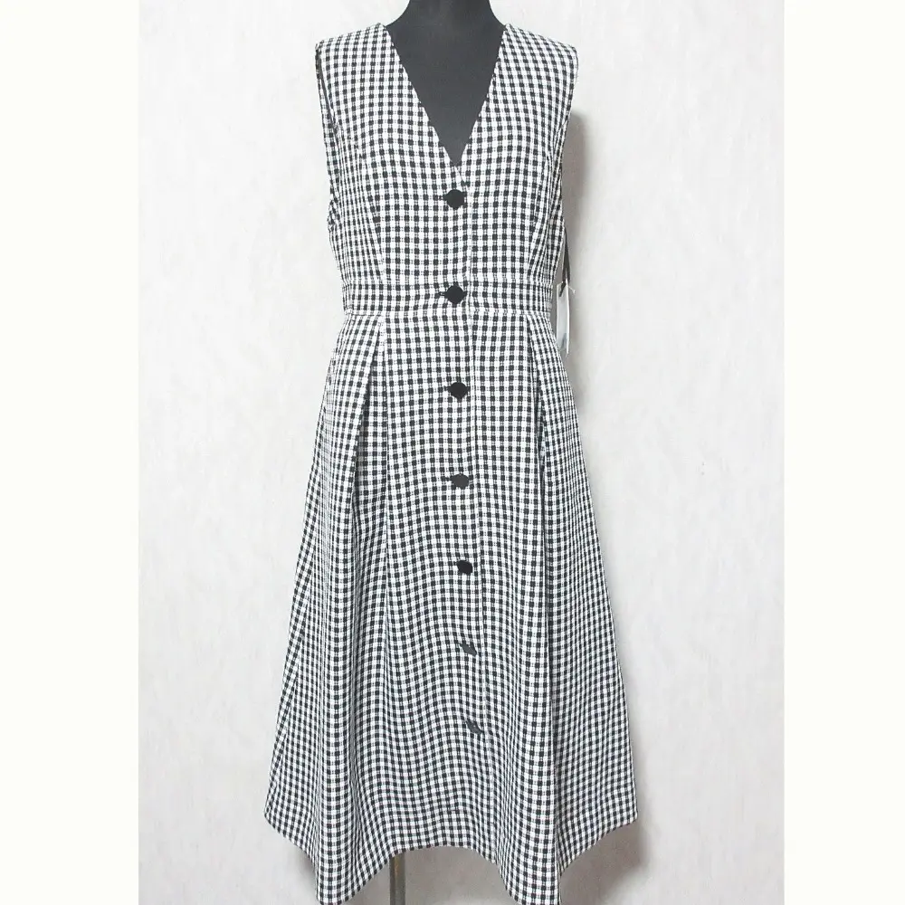 24SS Diagram ダイアグラム グレースコンチネンタル チェックジャンパースカート 324231156 サイズ36 ブラック ホワイト