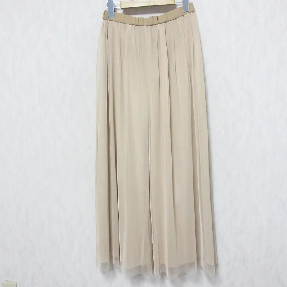 24AW Diagram ダイアグラム グレースコンチネンタル シアー ワイド チュールレイヤードパンツ 0324311060 36 ベージュ