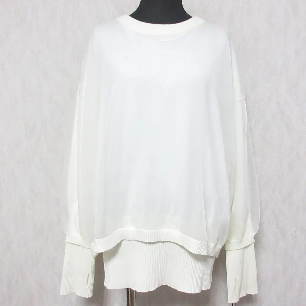 Diagram ダイアグラム グレースコンチネンタル 24-25AW シアーニットトップス カットソー 0325143426 36 ホワイト