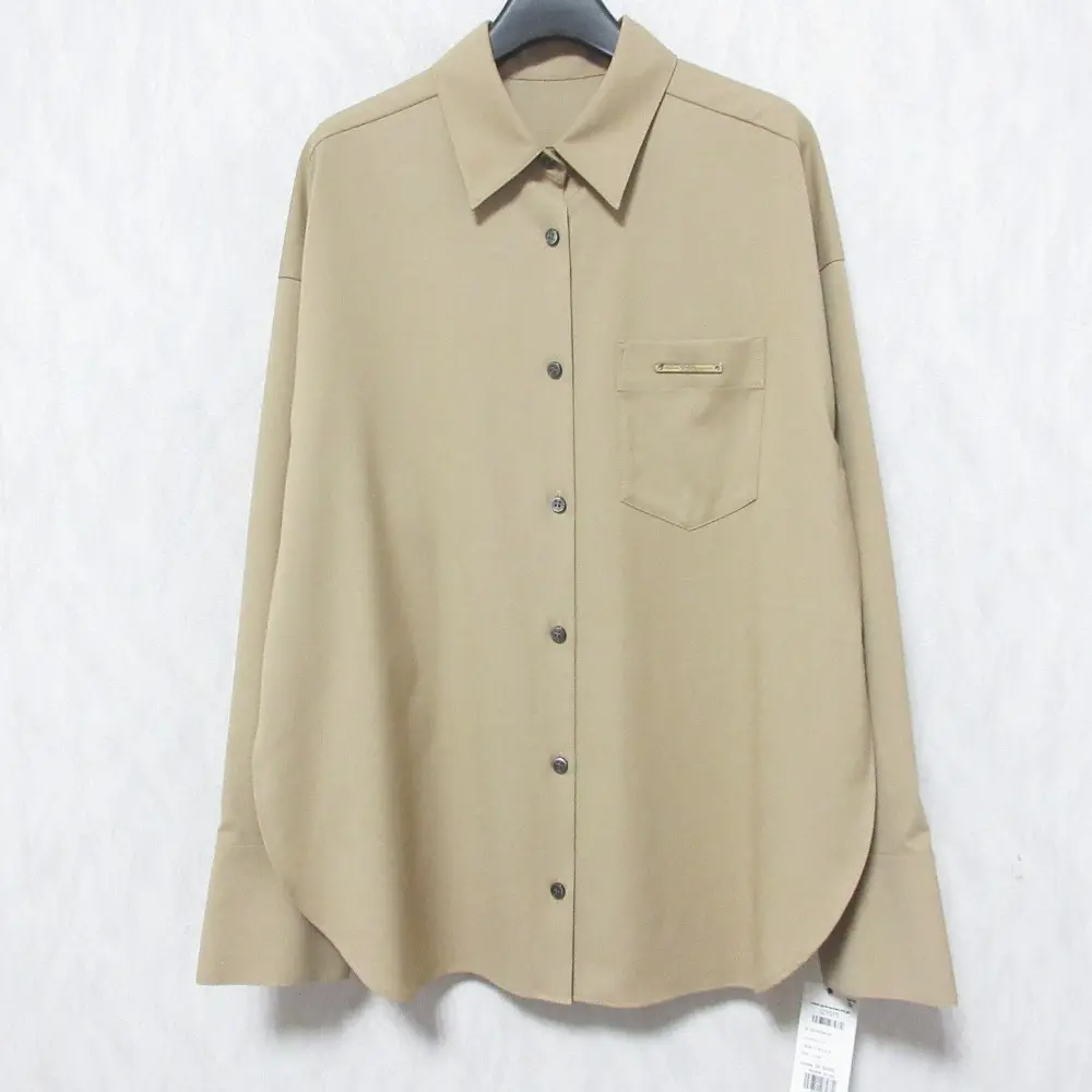 24AW Diagram ダイアグラム グレースコンチネンタル ポケット付オーバーシャツ 長袖 ブラウス 0324441066 36 キャメル