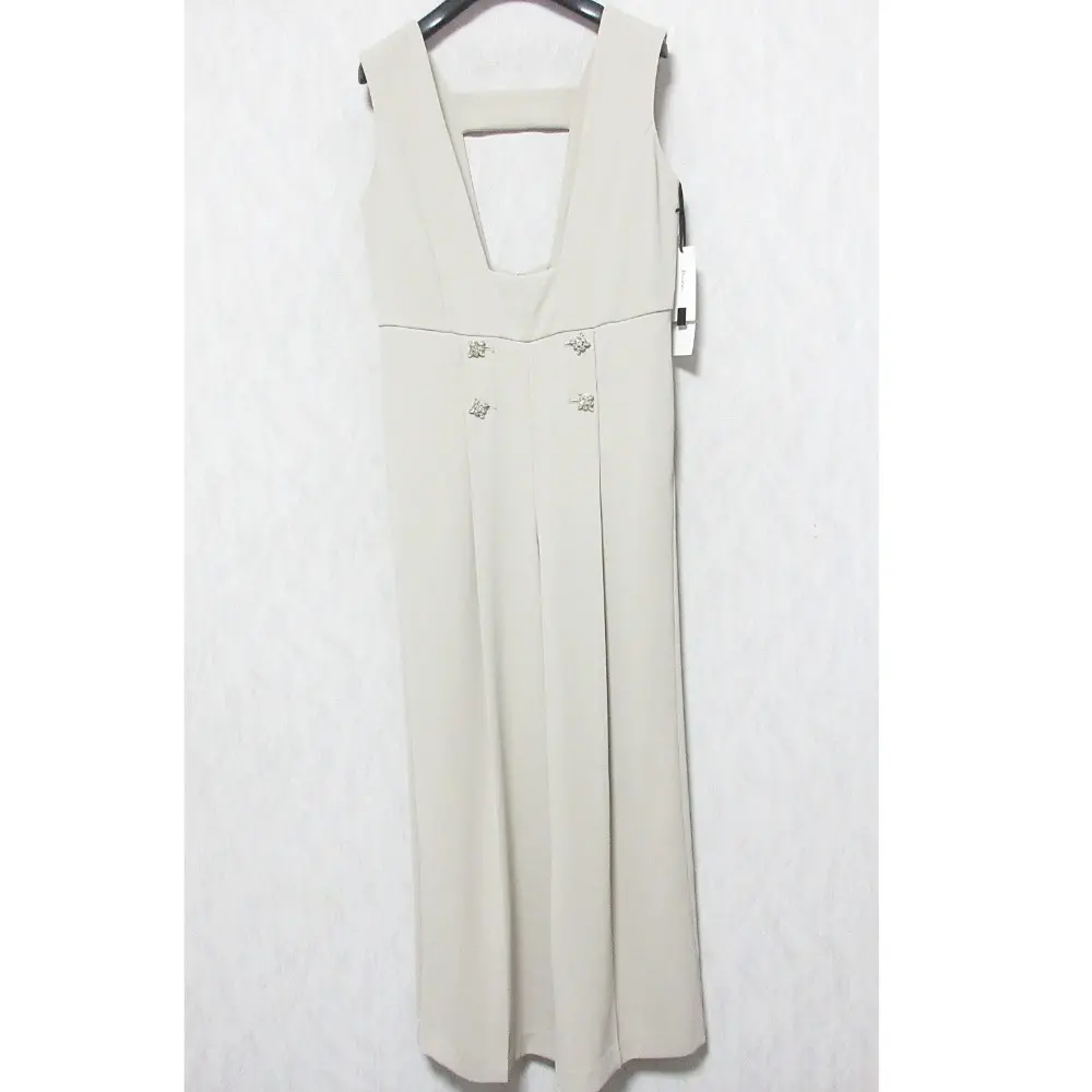 23AW Diagram ダイアグラム グレースコンチネンタル ビジュー釦サロペット オールインワン 0323317117 38 ベージュ