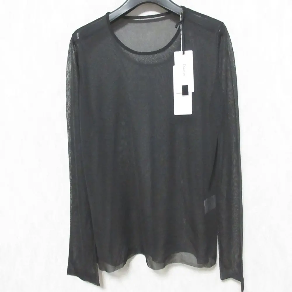 Diagram ダイアグラム 24SS オンライン完売カラー シアークルーニットトップス カットソー 0324143187 36 ブラック