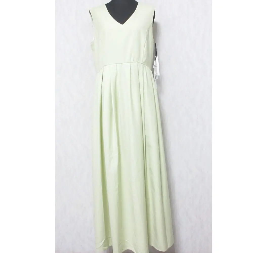 24SS Diagram ダイアグラム グレースコンチネンタル タックフレアロングワンピース ドレス 0324231152 38 ライトグリーン
