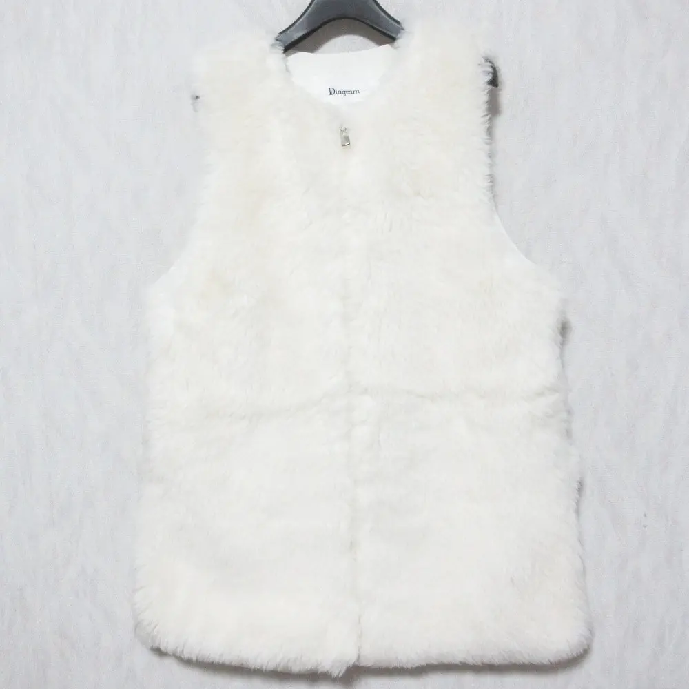 24AW Diagram ダイアグラム グレースコンチネンタル ウールボアコンビジレ ベスト 0324357187 36 キナリ