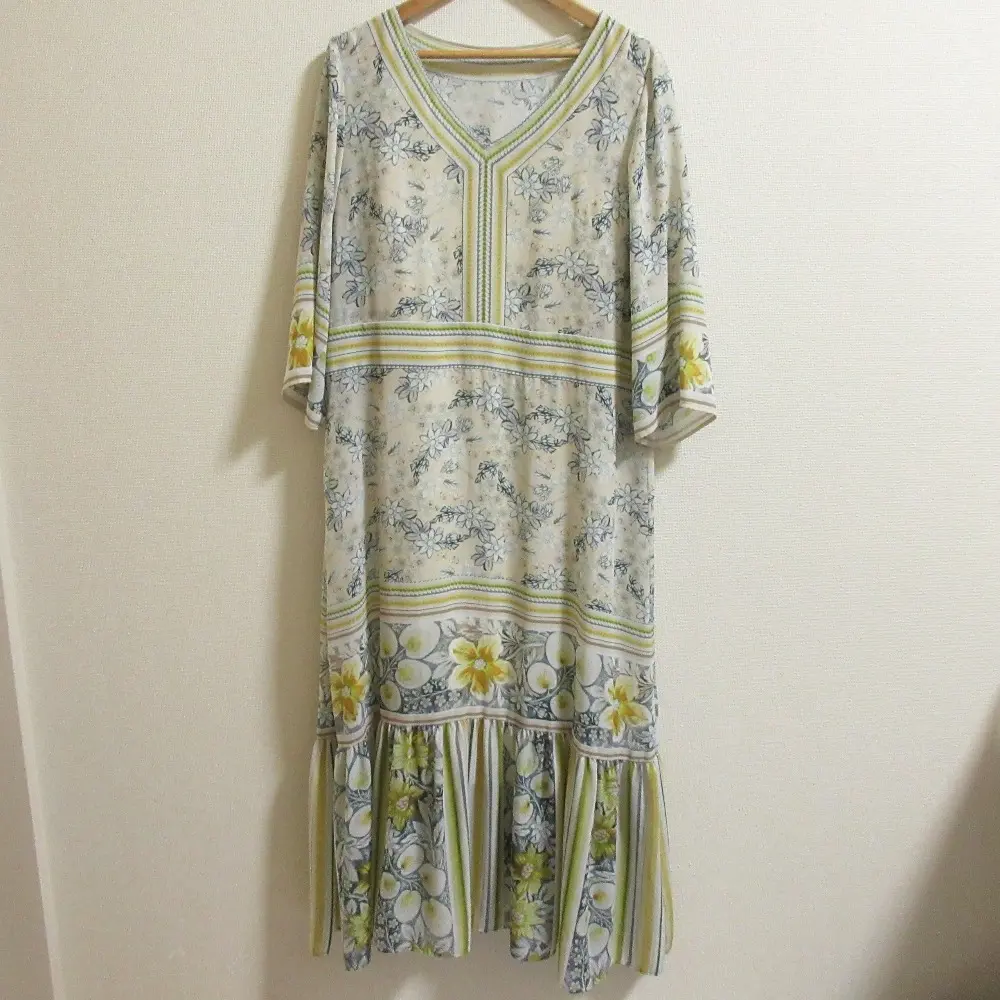 21SS Diagram ダイアグラム グレースコンチネンタル サラサフラワーワンピース 0321231044 サイズ36 ベージュ