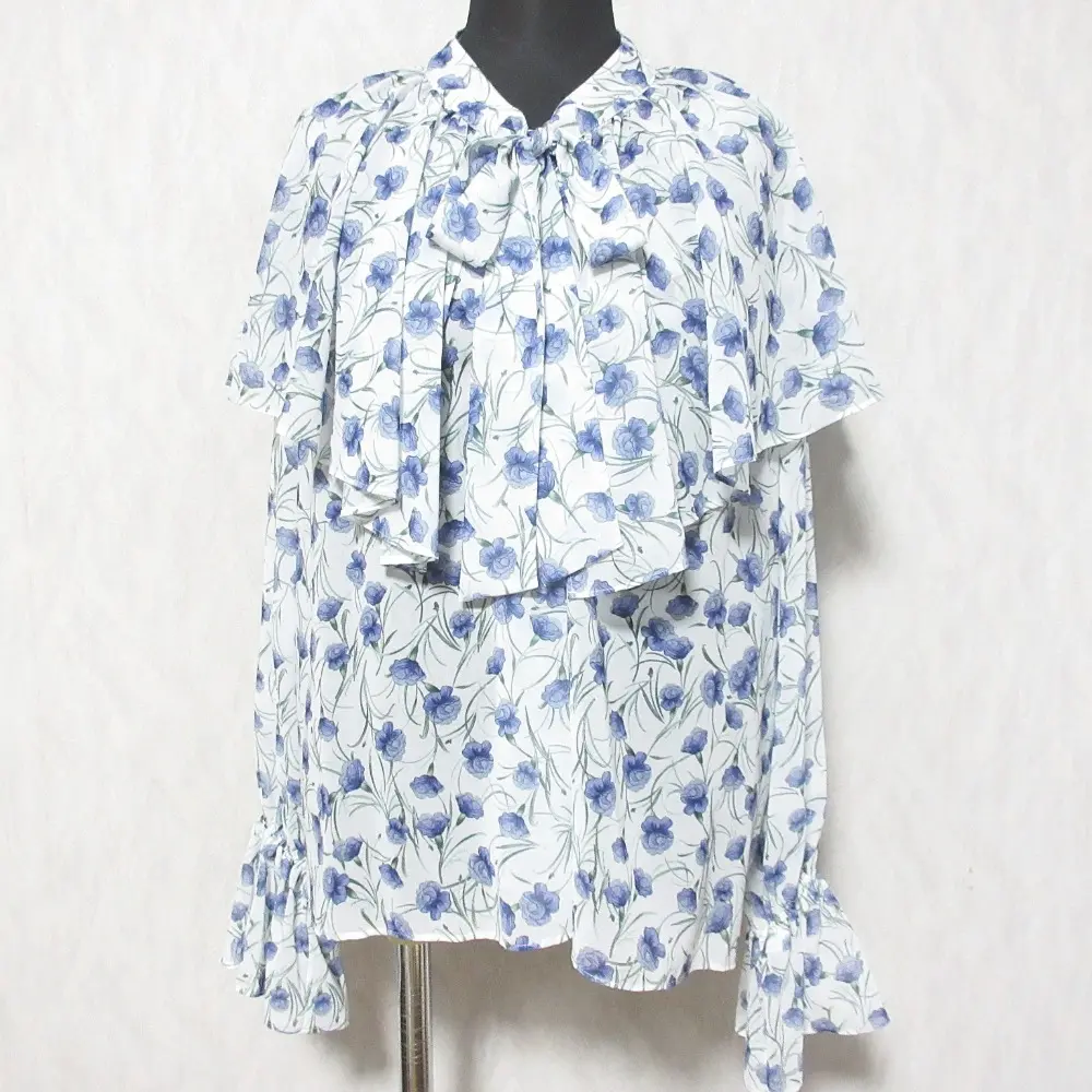 24SS Diagram ダイアグラム グレースコンチネンタル スモールフラワーケープトップ 2WAY ブラウス 0324141046 36 キナリ