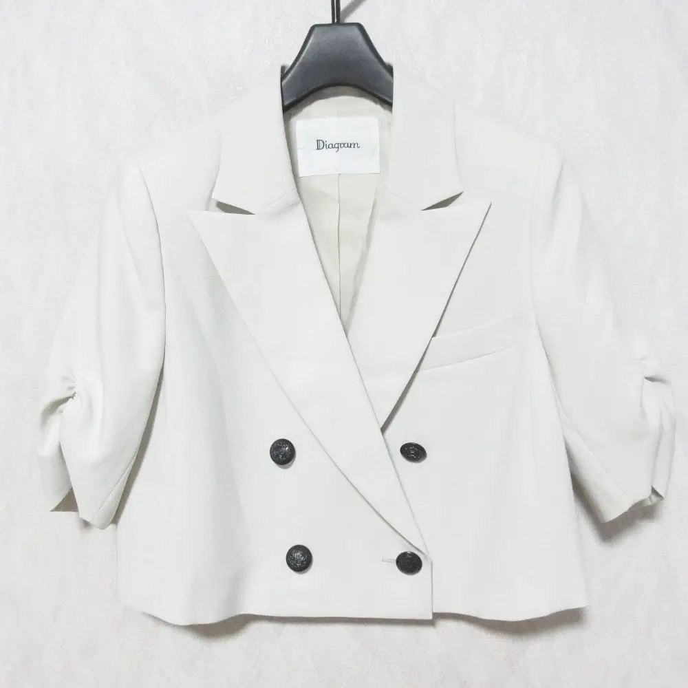 24SS Diagram ダイアグラム グレースコンチネンタル オンライン完売モデル ショートテーラージャケット 0324201041 36 ベージュ