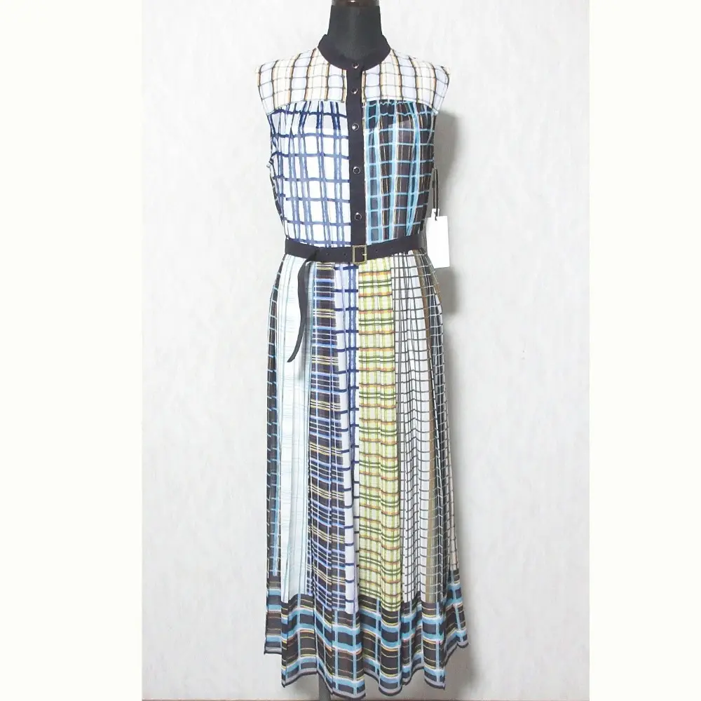 24AW Diagram ダイアグラム グレースコンチネンタル マルチチェックワンピース 0324331008 38 ネイビー