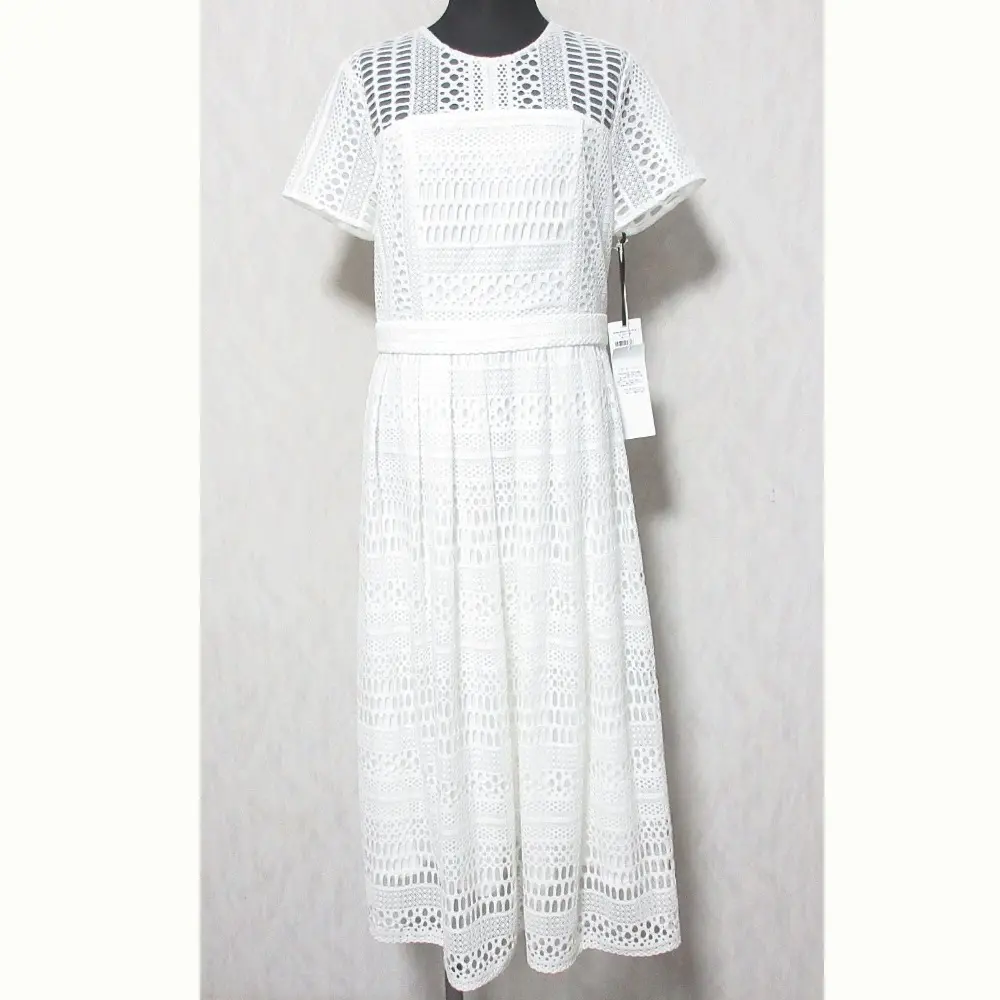 24SS Diagram ダイアグラム グレースコンチネンタル メッシュレースワンピース 0324235351 36 ホワイト