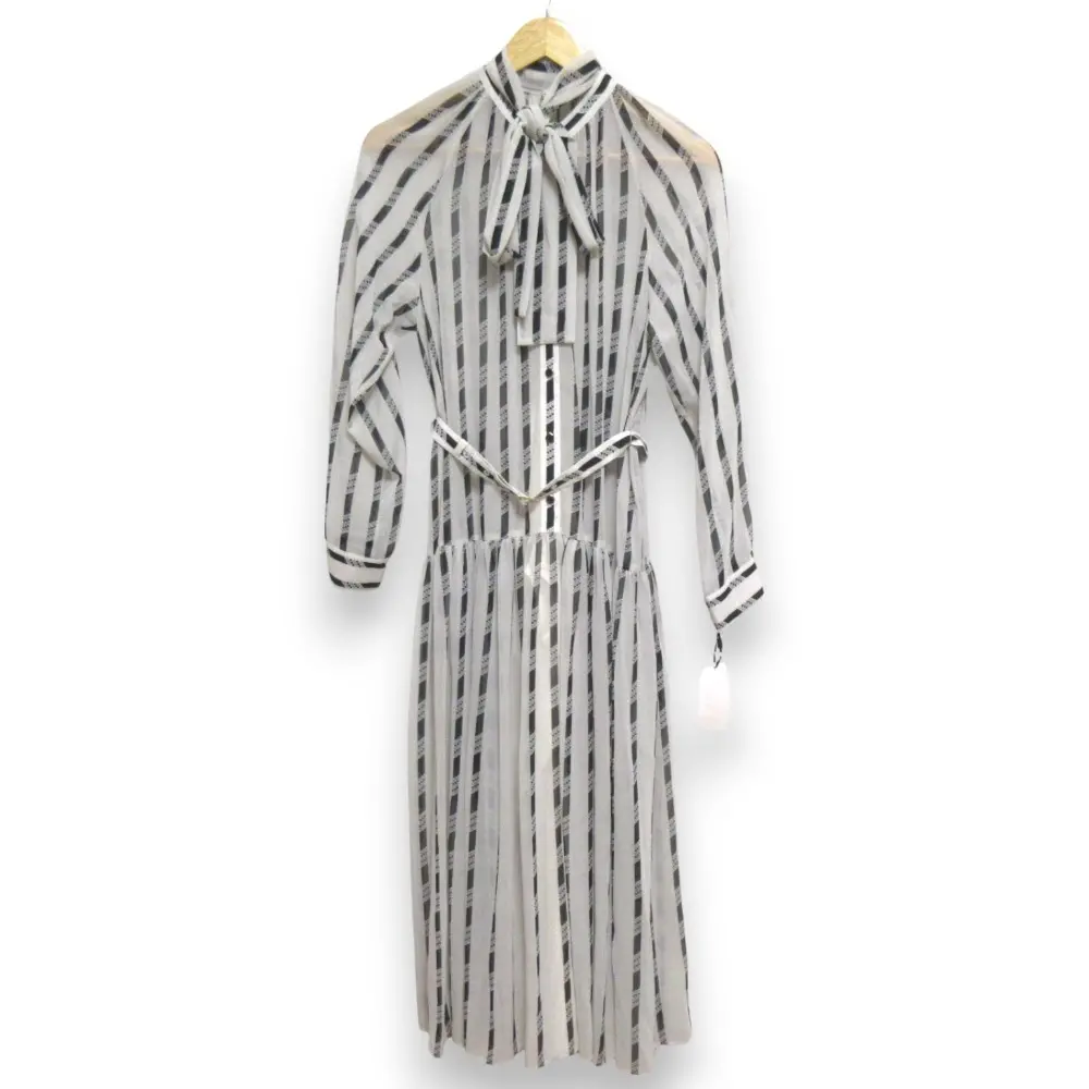 25SS Diagram ダイアグラム グレースコンチネンタル ハートストライプワンピース 0325131347 サイズ38 キナリ×ブラック