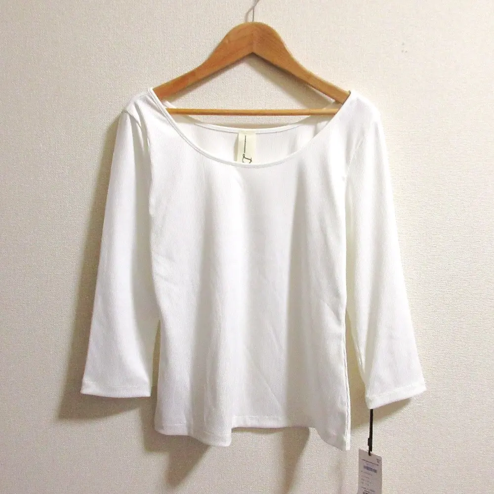 25SS Diagram ダイアグラム グレースコンチネンタル テレコボートネックトップ カットソー 0325242306 サイズ36 ホワイト