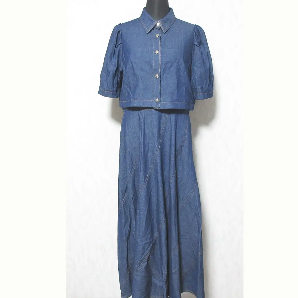 Diagram ダイアグラム グレースコンチネンタル レイヤードデニムワンピース 0323231064 38 インディゴ