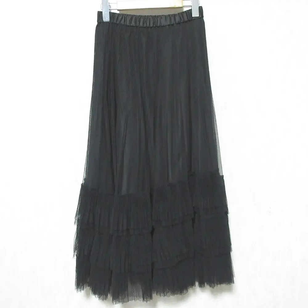 24SS Diagram ダイアグラム グレースコンチネンタル ボリュームチュールスカート 0324221056 36 ブラック