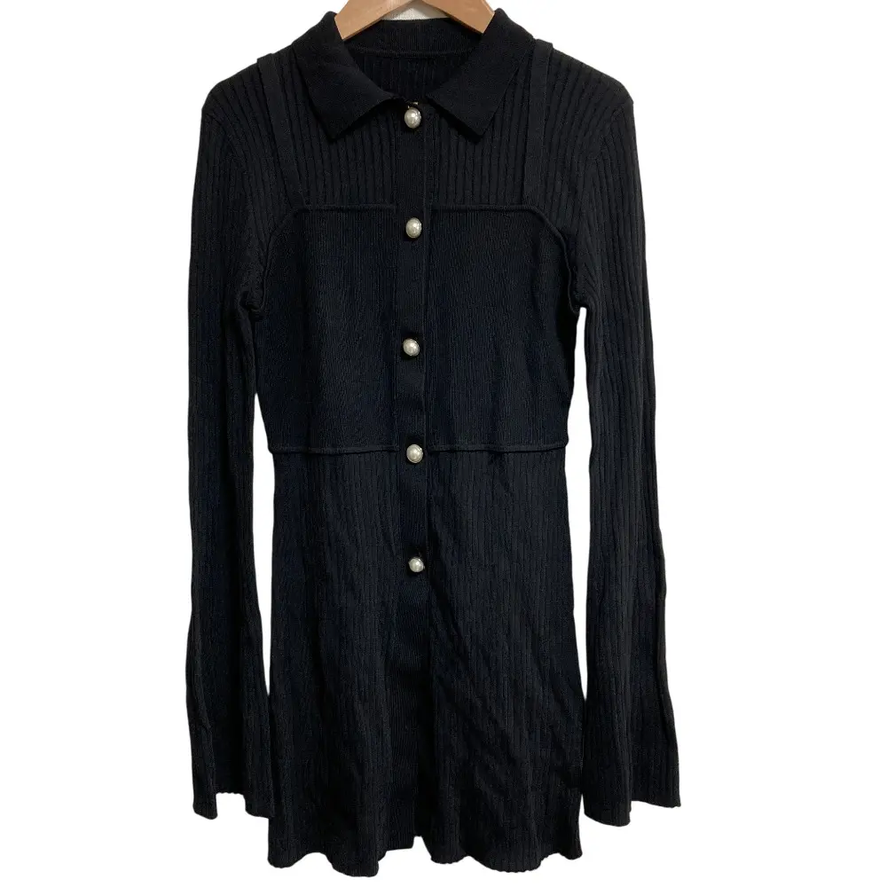 23AW Diagram ダイアグラム グレースコンチネンタル ビスチェシャツニットトップ 0323343198 サイズ36 ブラック