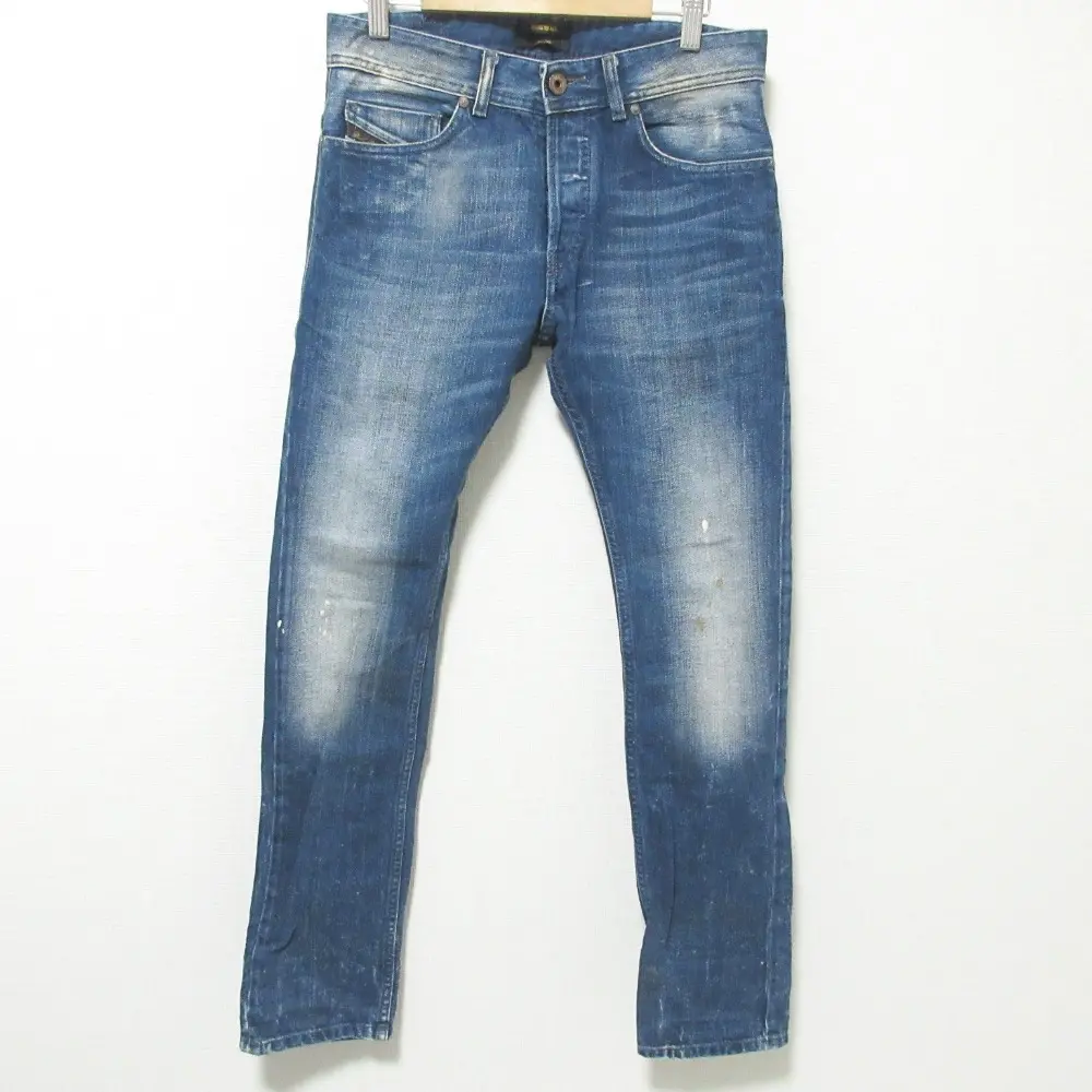 DIESEL BLACKGOLD ディーゼルブラックゴールド ボタンフライ スキニー スリム デニムパンツ ジーンズ W26 インディゴブルー
