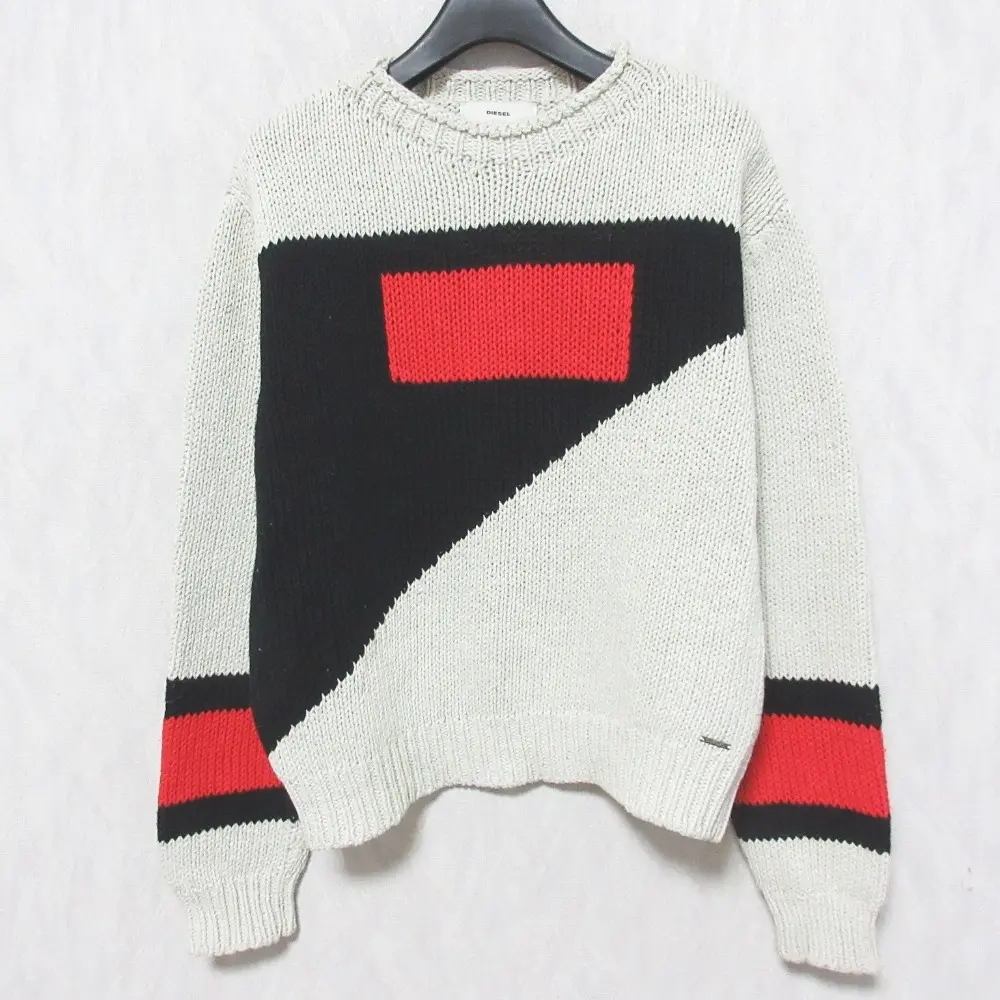 DIESEL ディーゼル 長袖 サマーニット セーター S ベージュ