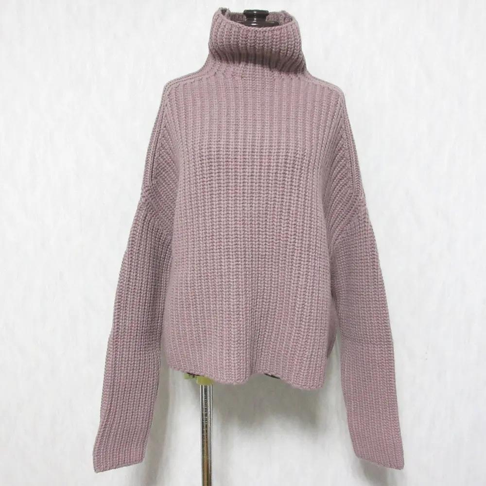 DIESEL ディーゼル M-DAYTON ハイネック プルオーバー ローゲージニット セーター 小さいサイズ XS ピンクベージュ