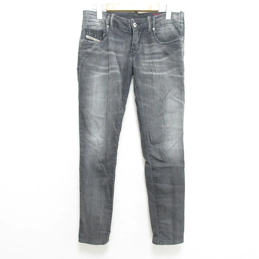 DIESEL ディーゼル Grupee ストレッチ スキニー スリム ジョグジーンズ デニムパンツ W27 ブラック