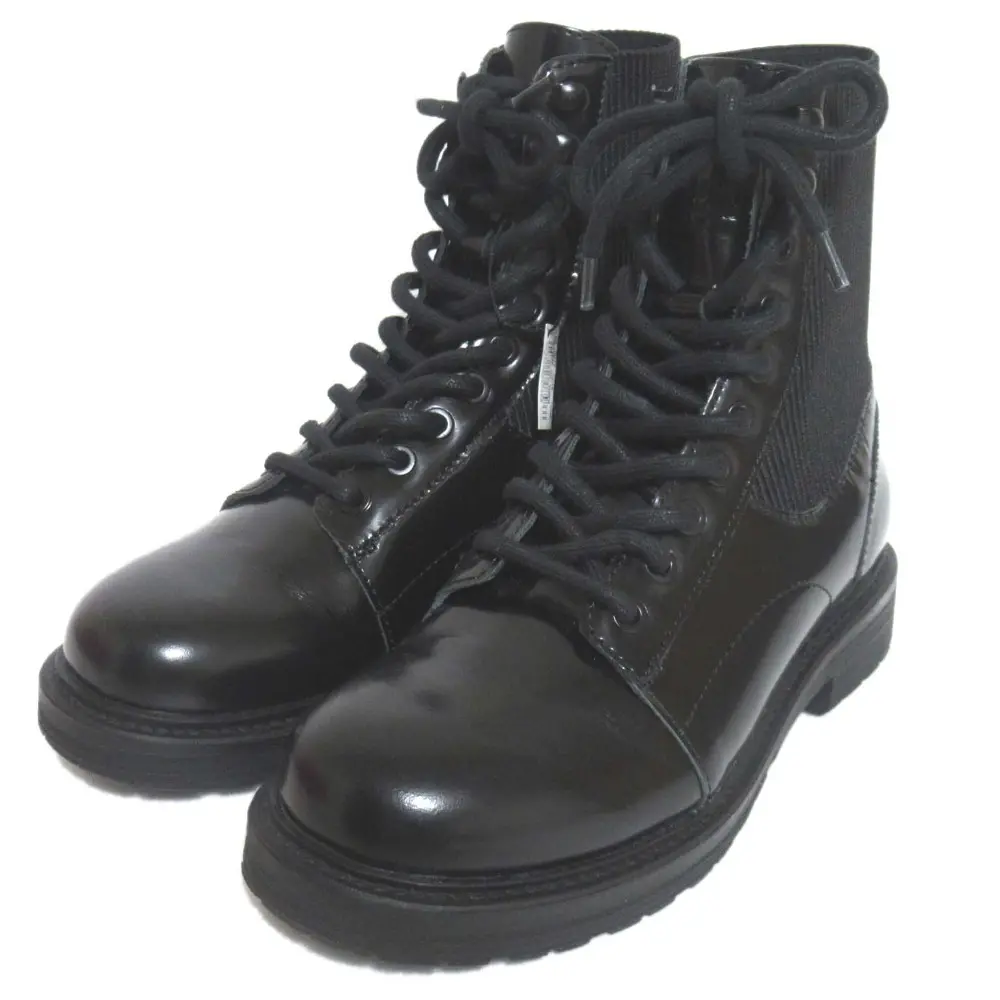 DIESEL ディーゼル D-ALABHAMA レザー ショートブーツ サイズUS6 23cm ブラックの買取実績【2024年12月買取】