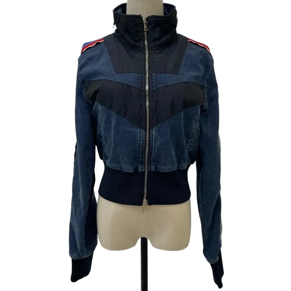 DIESEL ディーゼル D-PHIN-NE デニム ジップアップ ジャケット M インディゴ ブラック