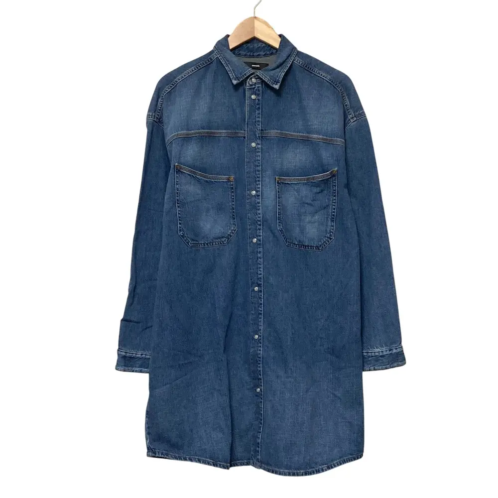 DIESEL ディーゼル デニム シャツワンピース インディゴブルー