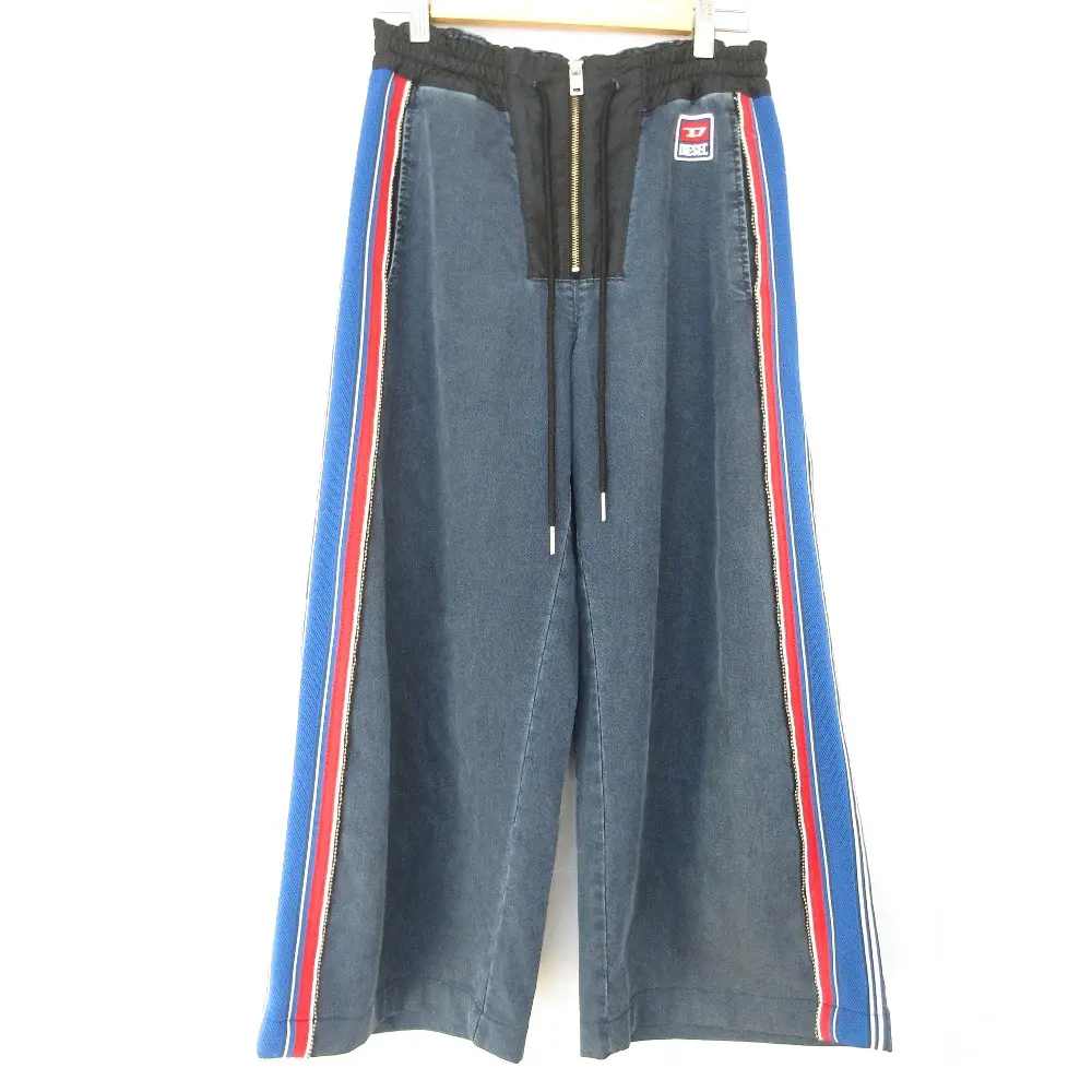 DIESEL ディーゼル D-ERINN-NE-J サイドライン ジョグジーンズ イージー ワイド デニムパンツ W27 インディゴ