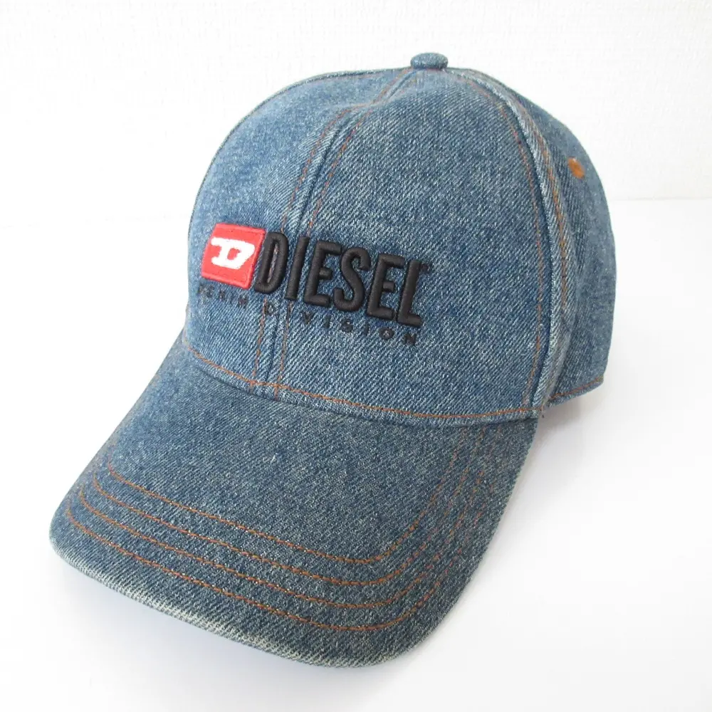 DIESEL ディーゼル ロゴ刺繍 デニムキャップ 帽子 サイズ2 インディゴの買取実績【2025年7月買取】