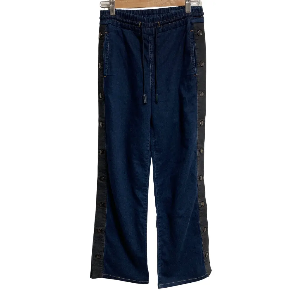 DIESEL ディーゼル ABBIE-NE ストレッチ サイドボタン ジョグジーンズ ワイド デニムパンツ W23 インディゴ