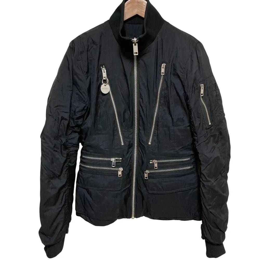 DIESEL ディーゼル リバーシブル ダウンジャケット Sサイズ ブラック