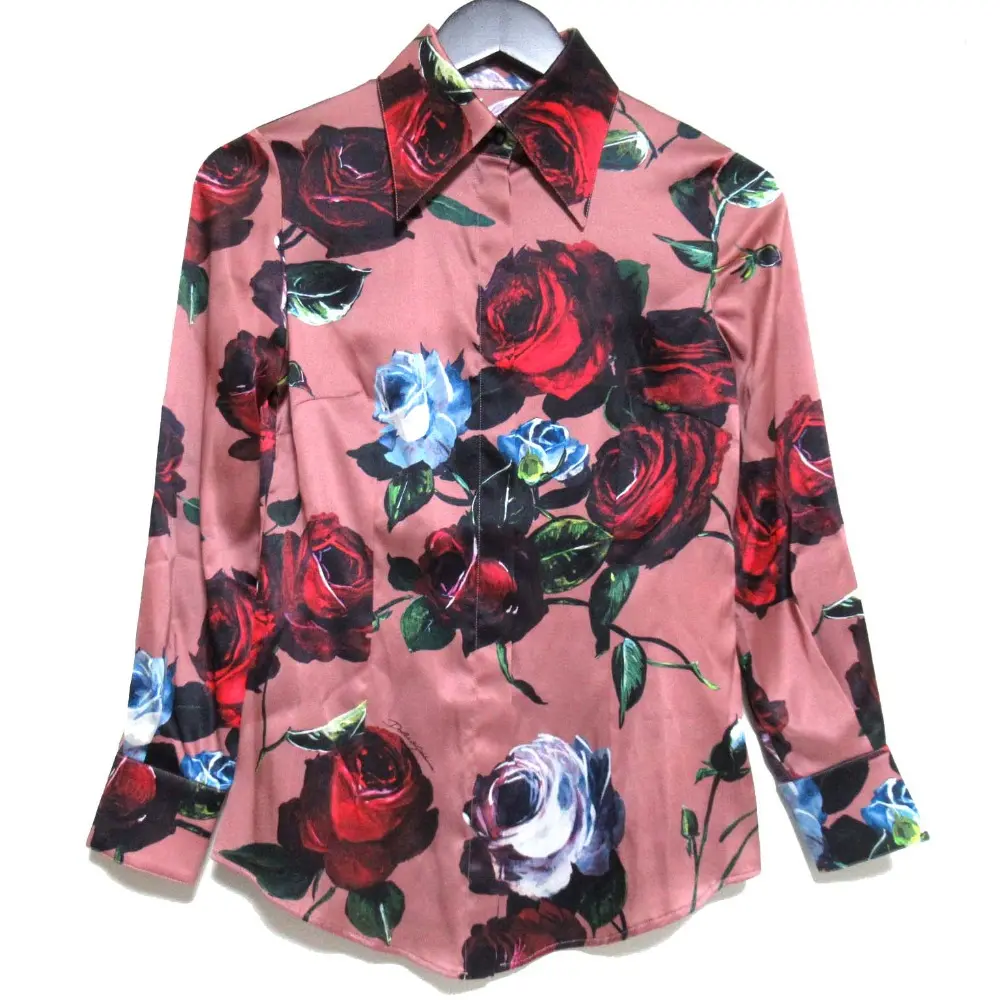 DOLCE&GABBANA ドルチェ&ガッバーナ フラワーレース 半袖 ブラウス