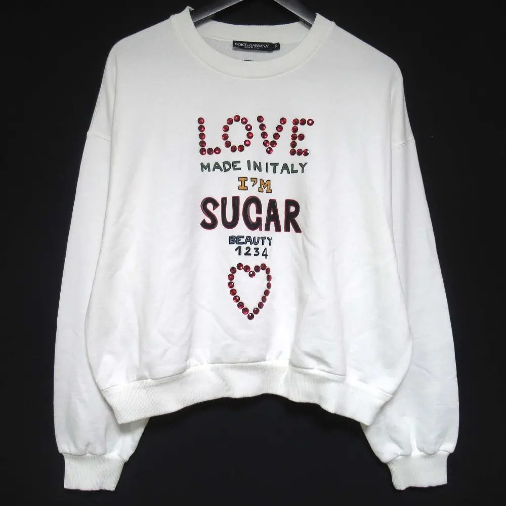 DOLCE&GABBANA ドルチェ&ガッバーナ ショート丈 オーバーサイズ スウェットシャツ トレーナー サイズ36 ホワイトの買取実績【2025年6月買取】