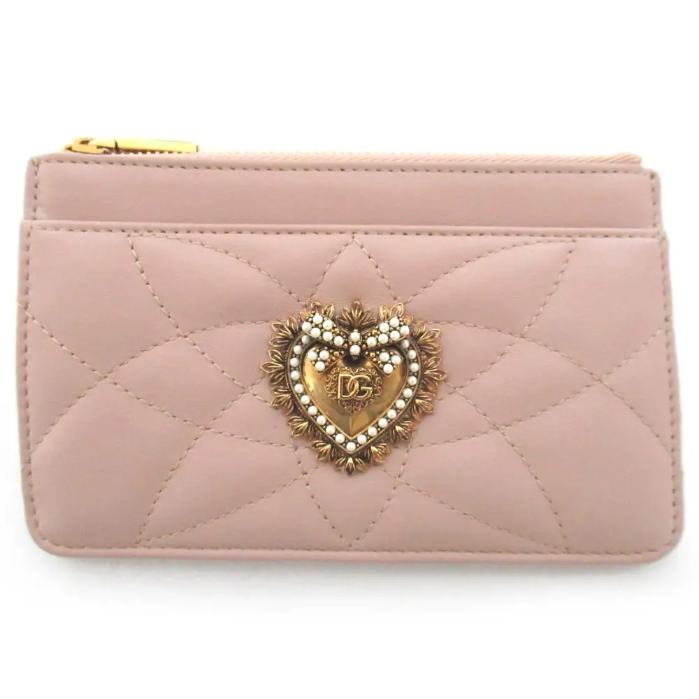 DOLCE&GABBANA ドルチェ&ガッバーナ ディヴォーション フラグメントケース コンパクトウォレット 財布 ピンクベージュの買取実績【2025年10月買取】