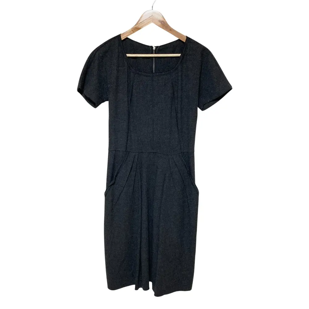 DOLCE&GABBANA ドルチェ&ガッバーナ ストレッチ ウール ワンピース OE F6E22T FUCBQ サイズ38 グレー