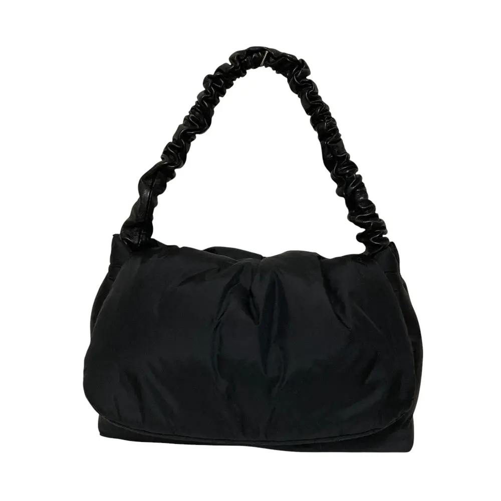 DOROTHEE SCHUMACHER ドロシーシューマッハ レザーハンドル パディングバッグ ハンドバッグ ブラック