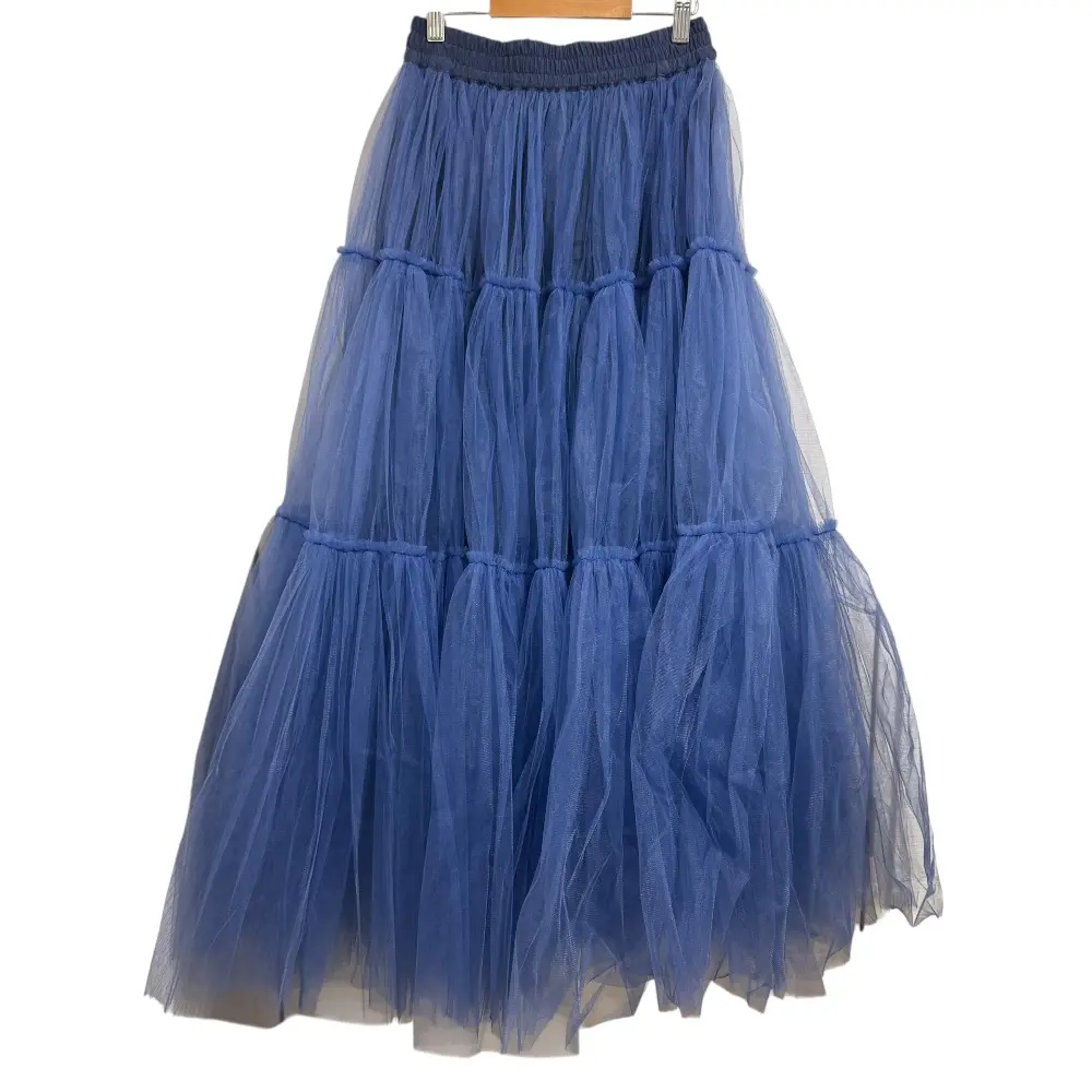 Sov. ソブ ダブルスタンダードクロージング ナイロンチュールティアードスカート 0302-440-223 サイズ38 ネイビー