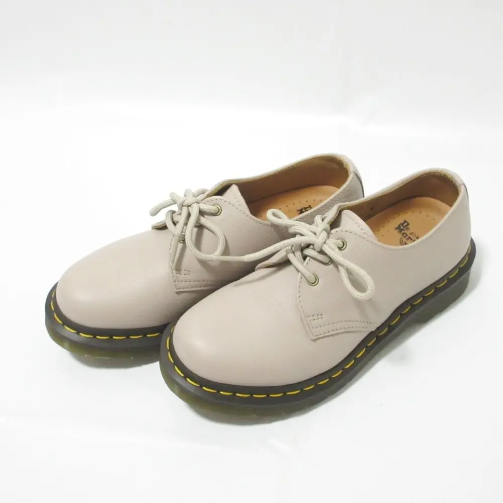 DR. MARTENS ドクターマーチン レザー 3ホールシューズ 1461 UK4 約22.5cm アイボリー