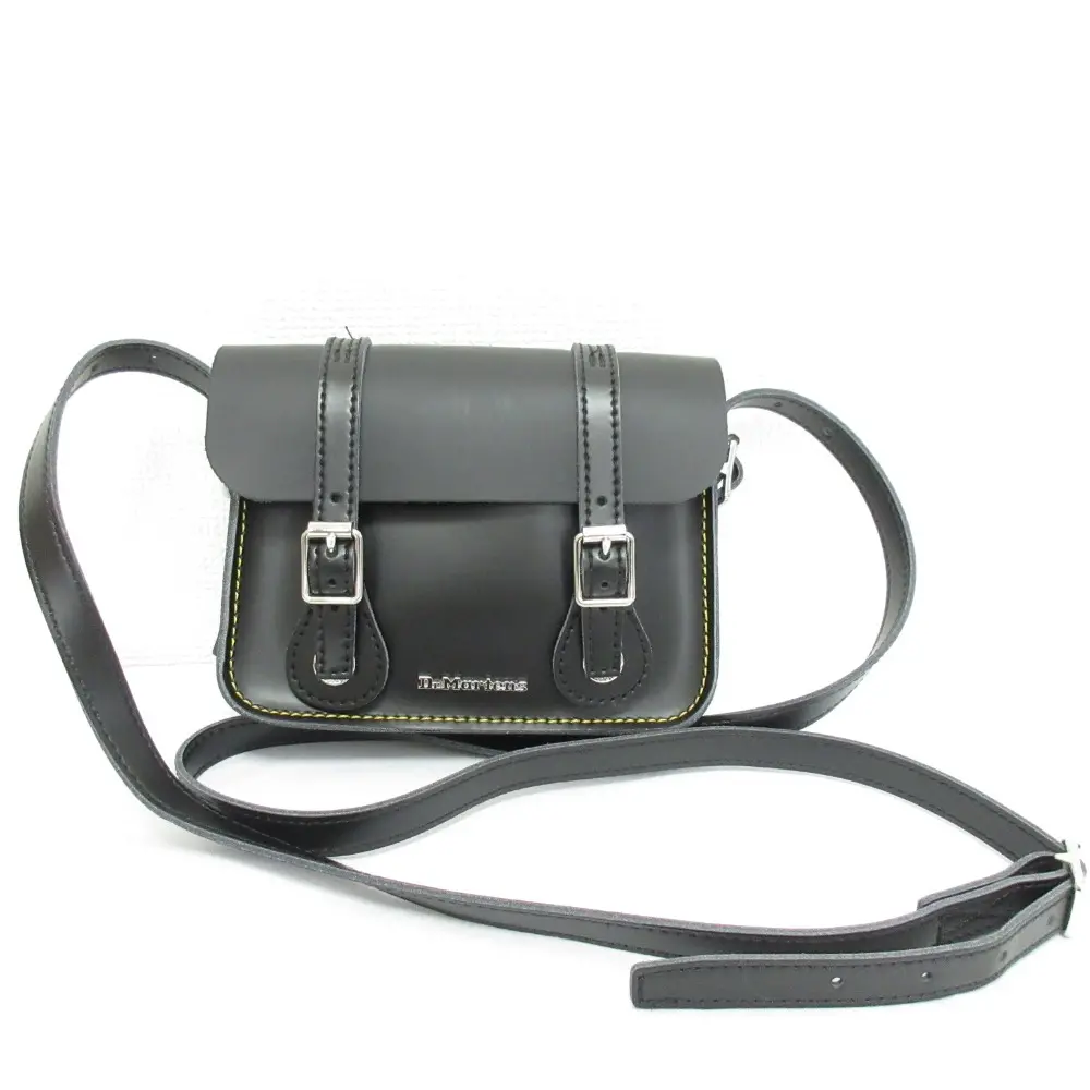 Dr. Martens ドクターマーチン レザー 7インチ サッチェルバッグ ミニショルダーバッグ AB098001 ブラック