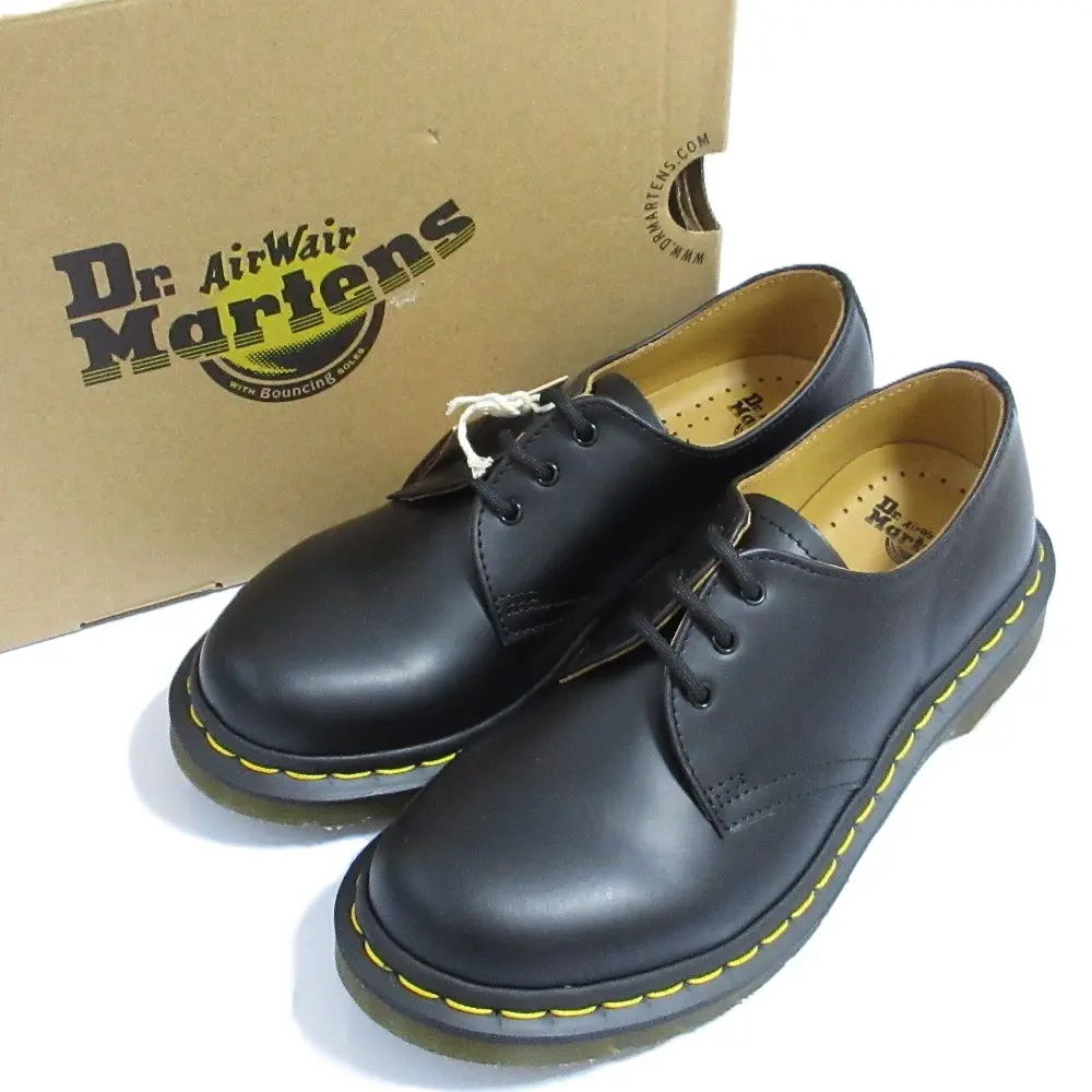 Dr. Martens ドクターマーチン 定番モデル Air Wair ギブソン 3ホールシューズ ブーツ 1461W UK5 24cm相当 ブラック