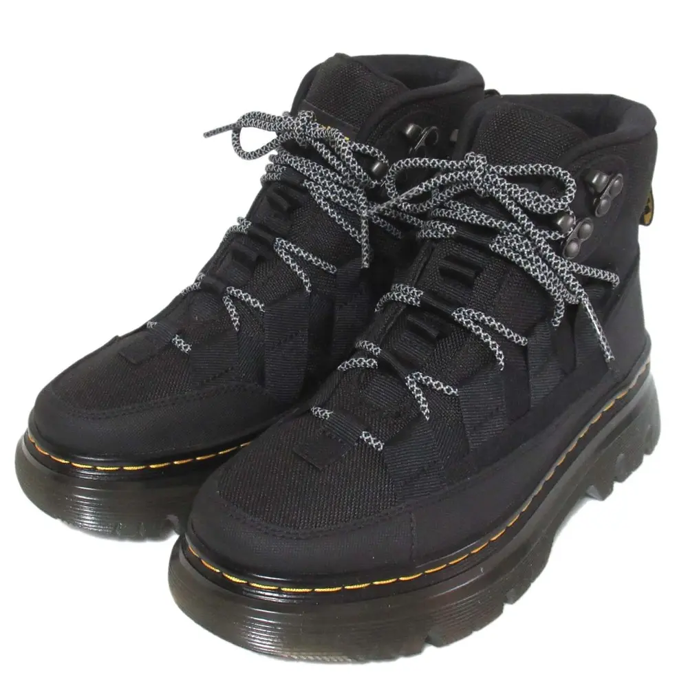 Dr.Martens ドクターマーチン BOURY 8 タイ レースアップ ショートブーツ UK4サイズ 23cm ブラック×イエロー